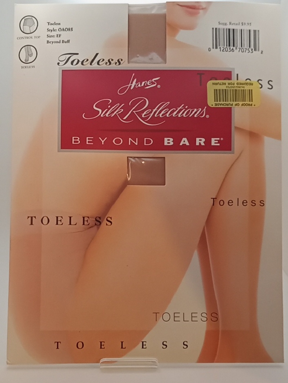Bundle 3 for $15 Vintage Hanes Silk Reflections Pantyhose OAO85's Sz EF NOS!